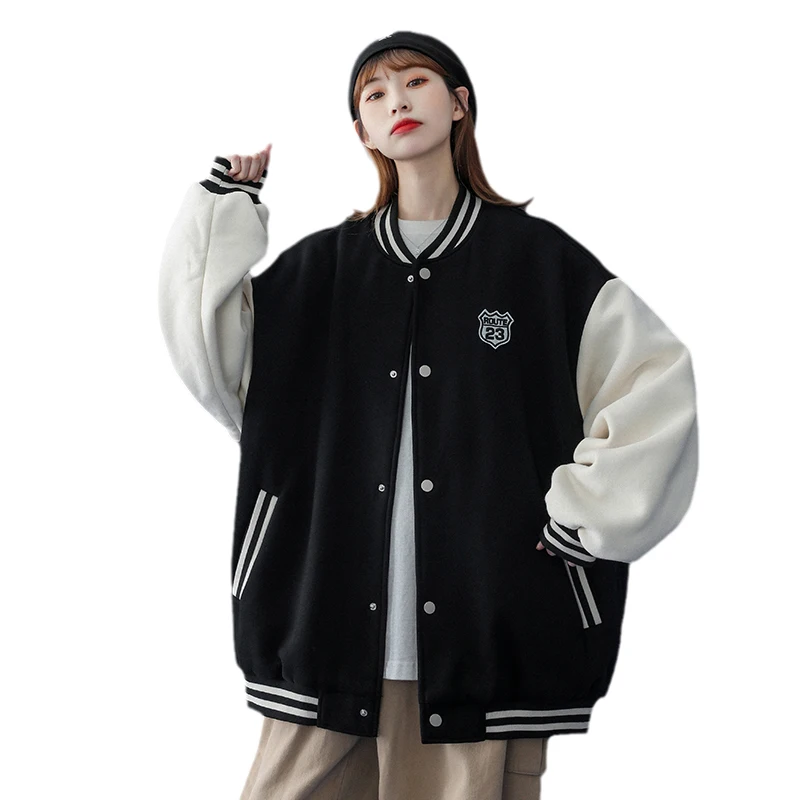 Women Jacket Spring and Autumn Women's Coat Casual Loose Baseball Jacket Vintage Patchwork Street Women's Clothing 2021 Harajuku
Women Jacket Spring and Autumn Women's Coat Casual Loose Baseball Jacket Vintage Patchwork Street Women's Clothing 2021 Harajuku