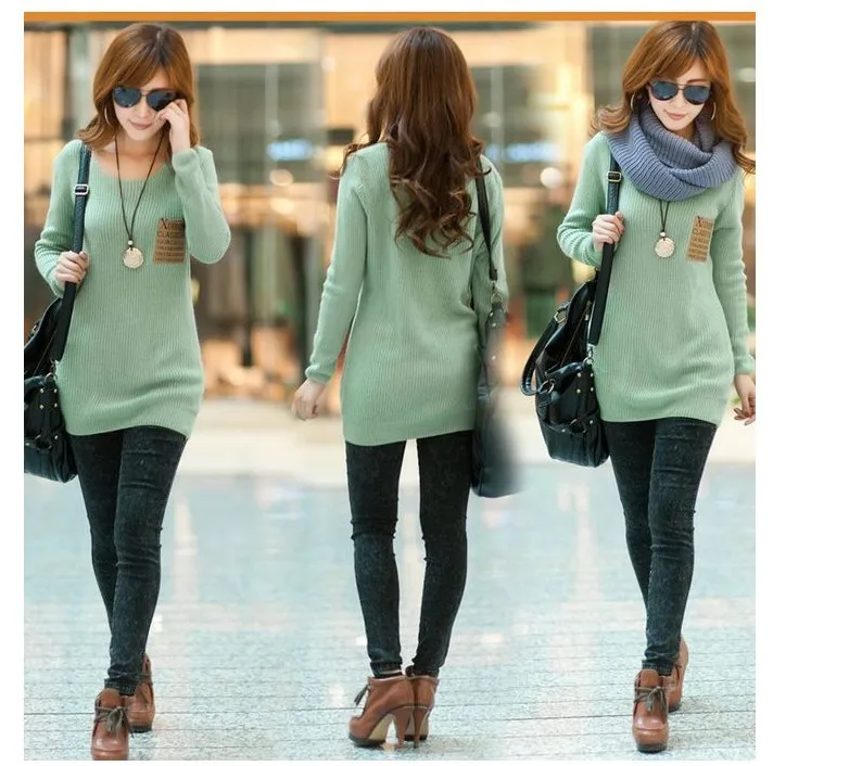 2015 Limited Time-limited Poncho Women Sweaters And Pullovers Ms Han Edition Collar And Loose Long-sleeved Sweater Knitting A 
2015 Limited Time-limited Poncho Women Sweaters And Pullovers Ms Han Edition Collar And Loose Long-sleeved Sweater Knitting A