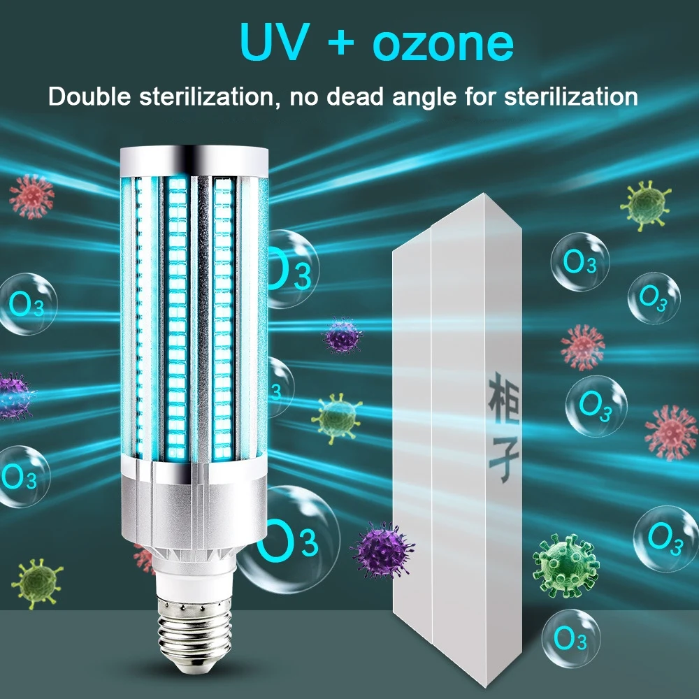 60W UV Lamp Germicidal Lamp Kindergarten Office Mites Sterilization Lamp Household Ozone Disinfection UVC Light Bulb Corn Lamps
60W UV Lamp Germicidal Lamp Kindergarten Office Mites Sterilization Lamp Household Ozone Disinfection UVC Light Bulb Corn Lamps