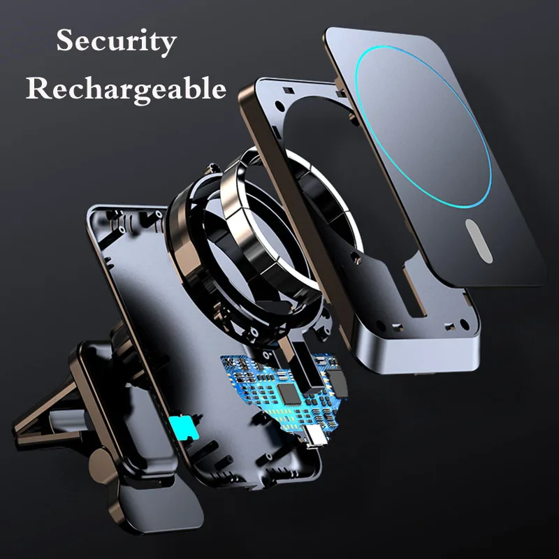 For Magsafe Magnetic Charger Car Mount For iPhone 12 Pro Max 12Mini Vent Installation USB C 15W QC/PD Fast Charging Phone Holder
For Magsafe Magnetic Charger Car Mount For iPhone 12 Pro Max 12Mini Vent Installation USB C 15W QC/PD Fast Charging Phone Holder