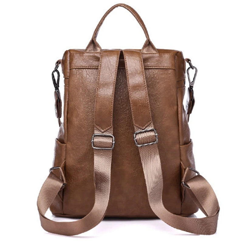 Solid Color Soft Surface Women's Backpack Fashion Texture PU Student School Bag Large Capacity Shoulder Bag
Solid Color Soft Surface Women's Backpack Fashion Texture PU Student School Bag Large Capacity Shoulder Bag