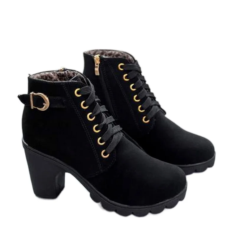 Large Size Ankle Boots Women's Thick-soled High-heeled Shoes Buckle Shoes Thick-heeled Ankle Boots Ladies Casual Shoes
Large Size Ankle Boots Women's Thick-soled High-heeled Shoes Buckle Shoes Thick-heeled Ankle Boots Ladies Casual Shoes