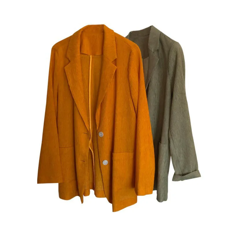 GVUW 2021 New Spring Summer Fashion Casual Long Sleeve Solid Color Loose Suit Coat Lapel Blazer Coat Top Women SK912
GVUW 2021 New Spring Summer Fashion Casual Long Sleeve Solid Color Loose Suit Coat Lapel Blazer Coat Top Women SK912