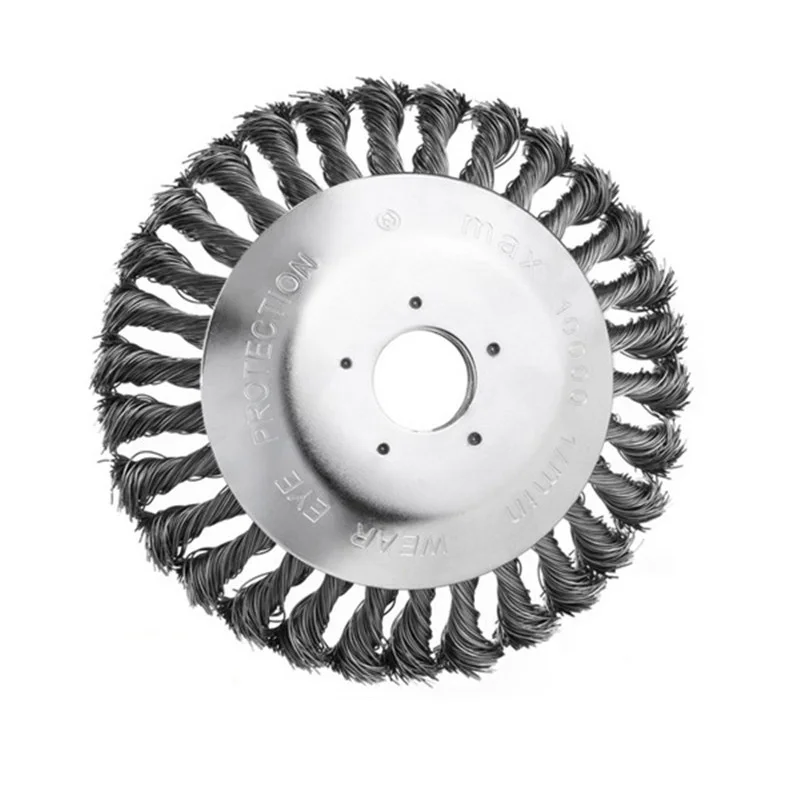 Lawn Mower Brushs Cutter Head Twisted Wire Bowl-shaped Steel Wires Rust Remover Grass Cutter Weeding Head Lawn Mower Accessories
Lawn Mower Brushs Cutter Head Twisted Wire Bowl-shaped Steel Wires Rust Remover Grass Cutter Weeding Head Lawn Mower Accessories