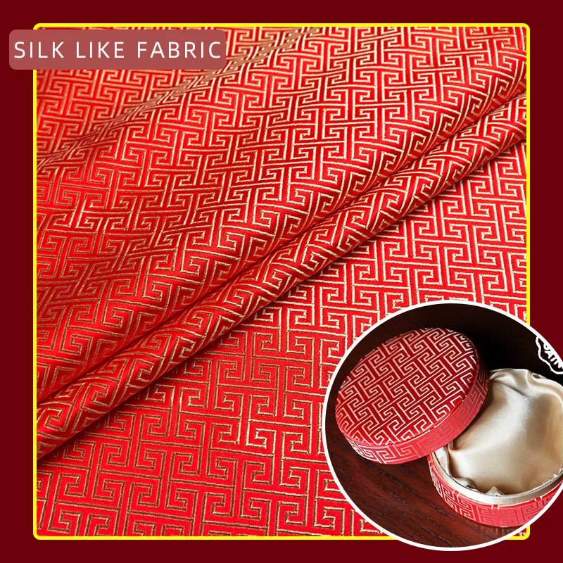 Chinese brocade imitation silk fabric for dress designer sewing cheongsam and kimono damask jacquard patchwork clothing material
Chinese brocade imitation silk fabric for dress designer sewing cheongsam and kimono damask jacquard patchwork clothing material