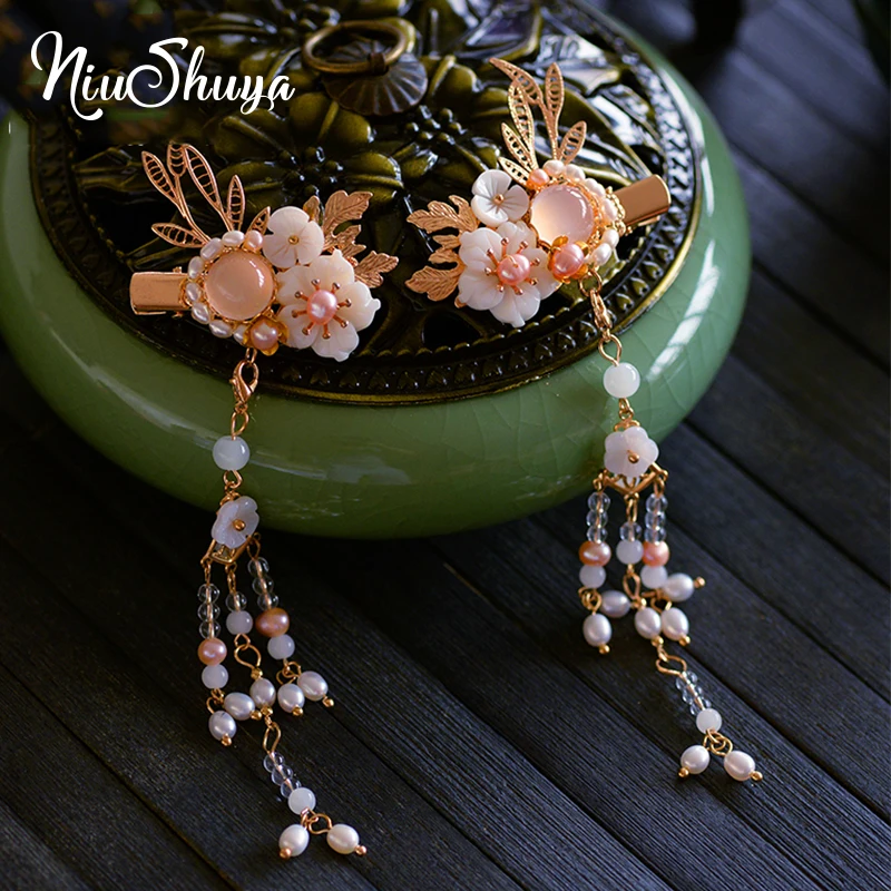 NiuShuya Retro Chinese Hanfu Flower Side Clip Hair Accessories Bride Xiuhe Classical Ancient Wedding HolidayAccessories 
NiuShuya Retro Chinese Hanfu Flower Side Clip Hair Accessories Bride Xiuhe Classical Ancient Wedding HolidayAccessories