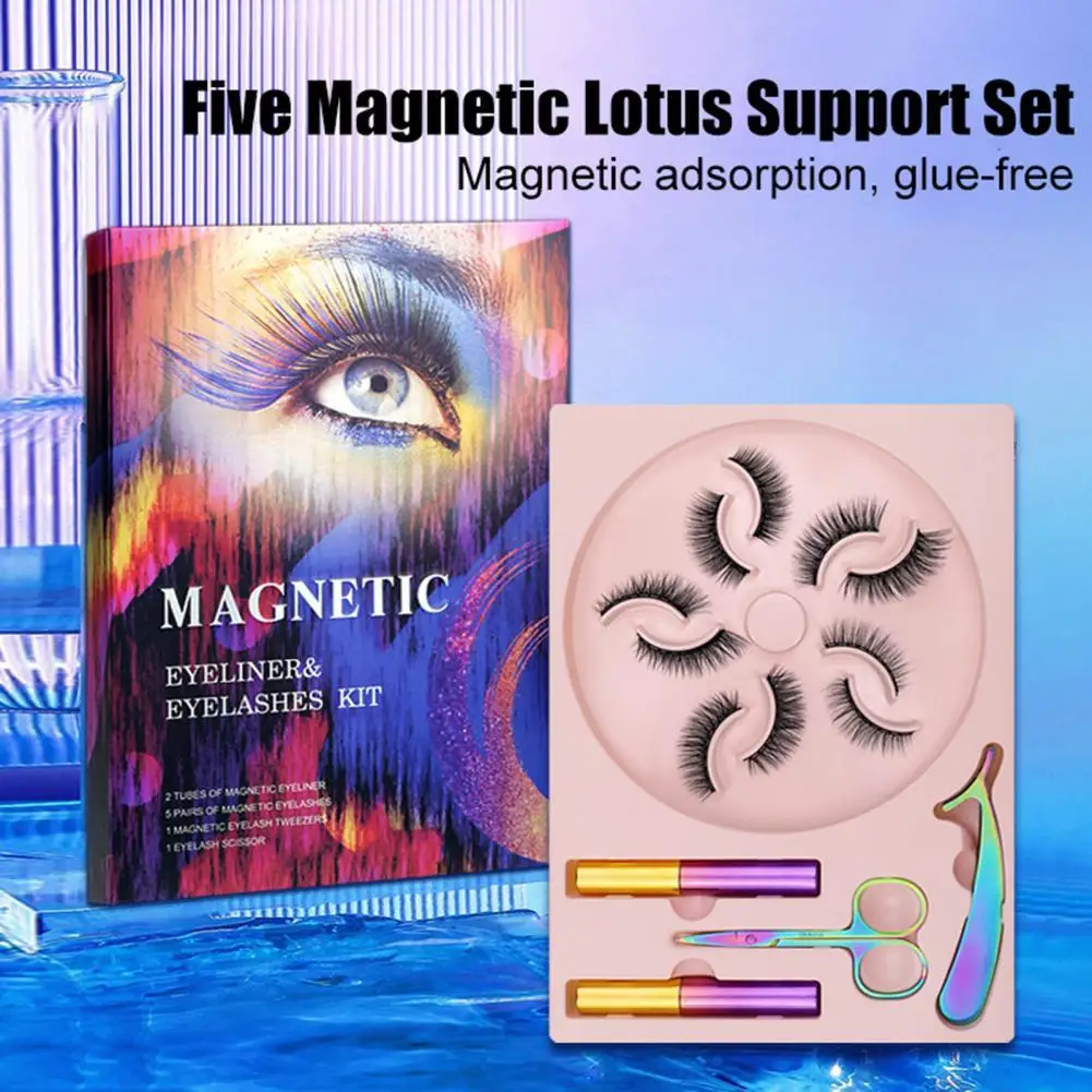 5 Pairs False Eyelash Kit Lotus Holder Magnetic Thick Manual False Eyelashes Eyeliner Set Long Lasting Beauty Eye Makeup Tools
5 Pairs False Eyelash Kit Lotus Holder Magnetic Thick Manual False Eyelashes Eyeliner Set Long Lasting Beauty Eye Makeup Tools