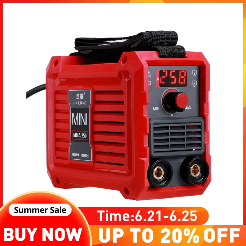 MMA-250 250A Portable Mini Inverter Arc Welding Machine 220V Digital Display MMA Stick Welder for DIY Welding Electric Working
MMA-250 250A Portable Mini Inverter Arc Welding Machine 220V Digital Display MMA Stick Welder for DIY Welding Electric Working