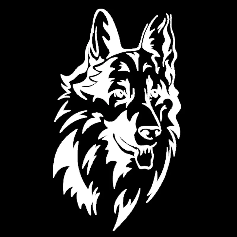 Volkrays Fashion Car Sticker German Shepherd Dog Accessories Reflective Waterproof Sunscreen Vinyl Decal Black/Silver,15cm*8cm 
Volkrays Fashion Car Sticker German Shepherd Dog Accessories Reflective Waterproof Sunscreen Vinyl Decal Black/Silver,15cm*8cm