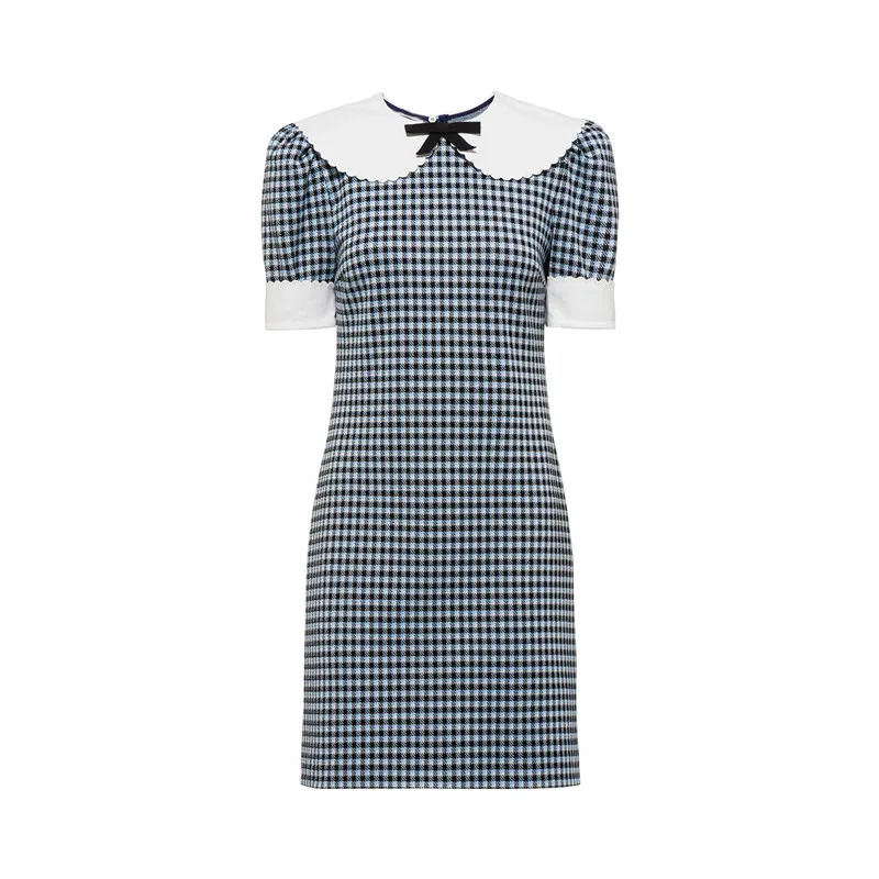 Korean Fashion Clothing 2021 Summer Vintage Short Sleeve Mini Plaid Dresses for Women
Korean Fashion Clothing 2021 Summer Vintage Short Sleeve Mini Plaid Dresses for Women