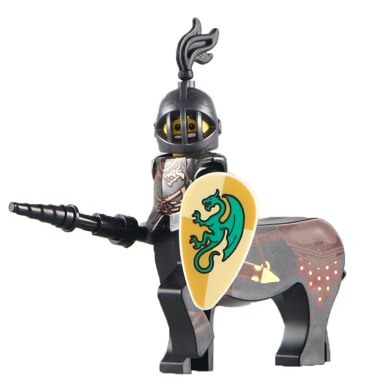 Строительный блок подходит для lego средневековый солдат аксессуары древняя