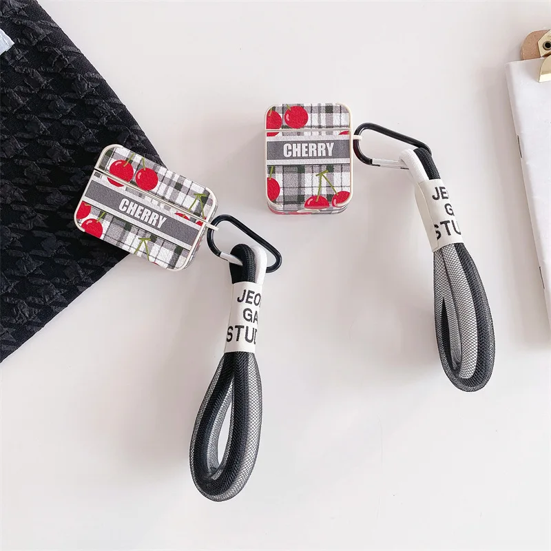 PU Leather Cherry Lanyard Apple AirPods 1 2 Pro Case Cover iPhone Earbuds Accessories Air Pods Case Airpod Case with Lanyard
PU Leather Cherry Lanyard Apple AirPods 1 2 Pro Case Cover iPhone Earbuds Accessories Air Pods Case Airpod Case with Lanyard