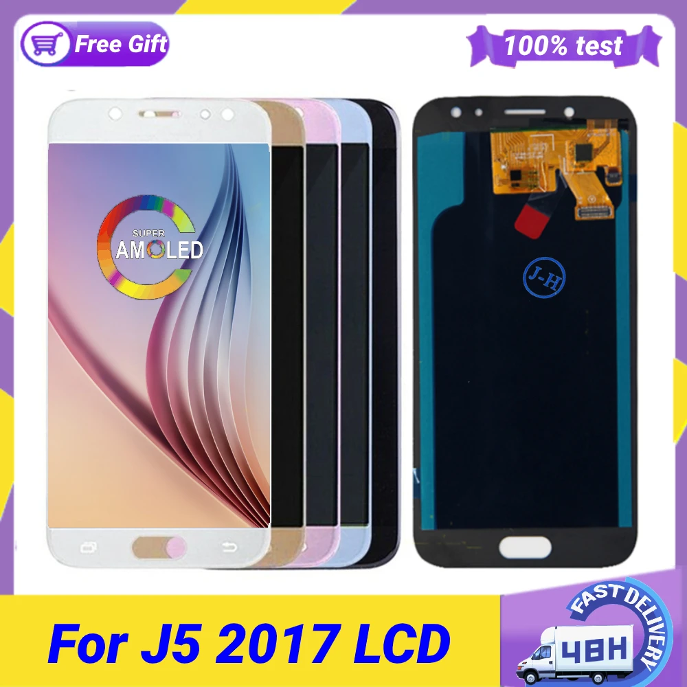 ЖК-дисплей Amoled 5,0 дюйма для Samsung Galaxy J5 2017 J530 J530F, ЖК-дисплей с сенсорным экраном и дигитайзером в сборе для J5 Pro 2017, протестирован
ЖК-дисплей Amoled 5,0 дюйма для Samsung Galaxy J5 2017 J530 J530F, ЖК-дисплей с сенсорным экраном и дигитайзером в сборе для J5 Pro 2017, протестирован