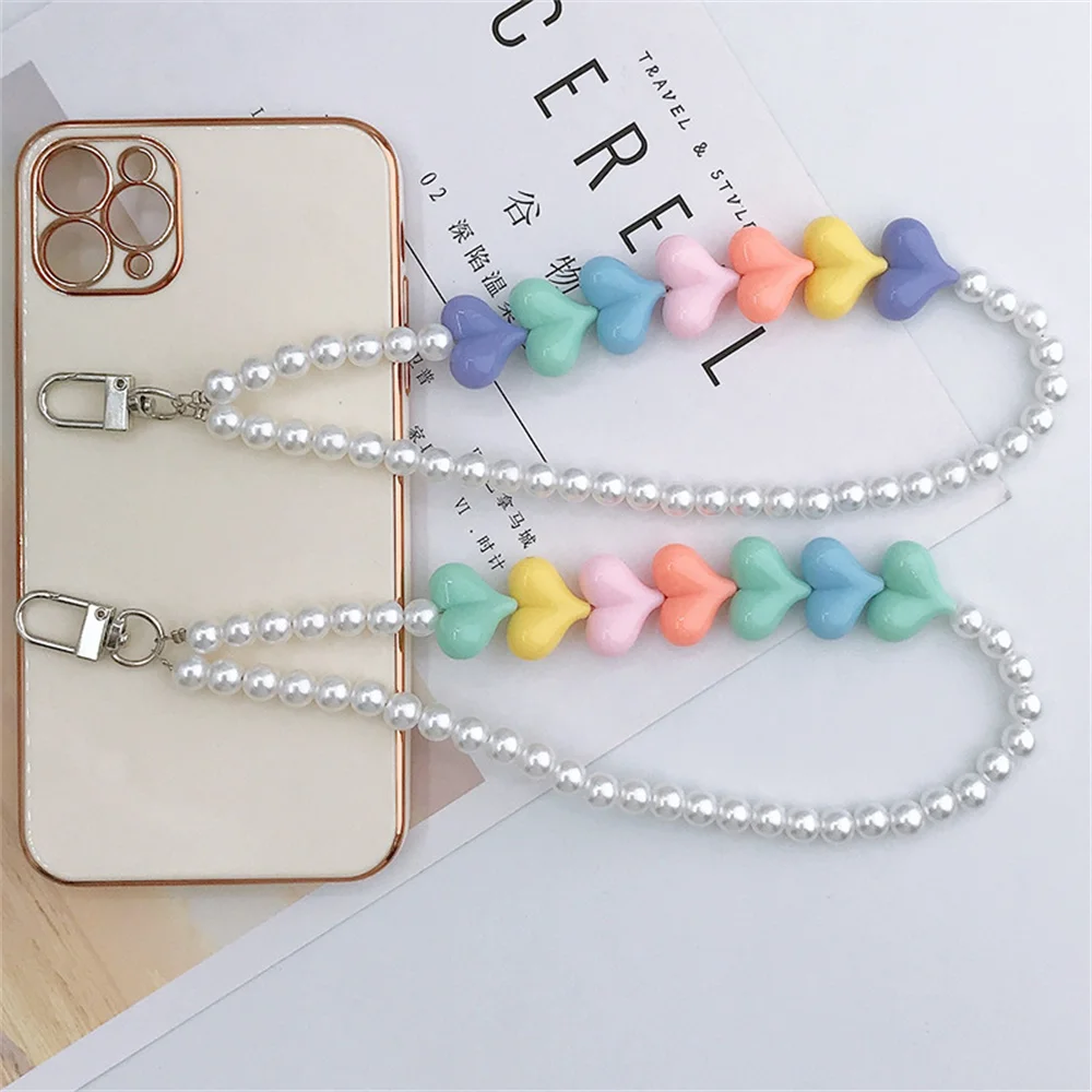 2022 Colorful Resin Heart Flower Pearl Acrylic Beaded Phone Chain Strap For Women Charm Phone Lanyard Accessories
2022 Colorful Resin Heart Flower Pearl Acrylic Beaded Phone Chain Strap For Women Charm Phone Lanyard Accessories