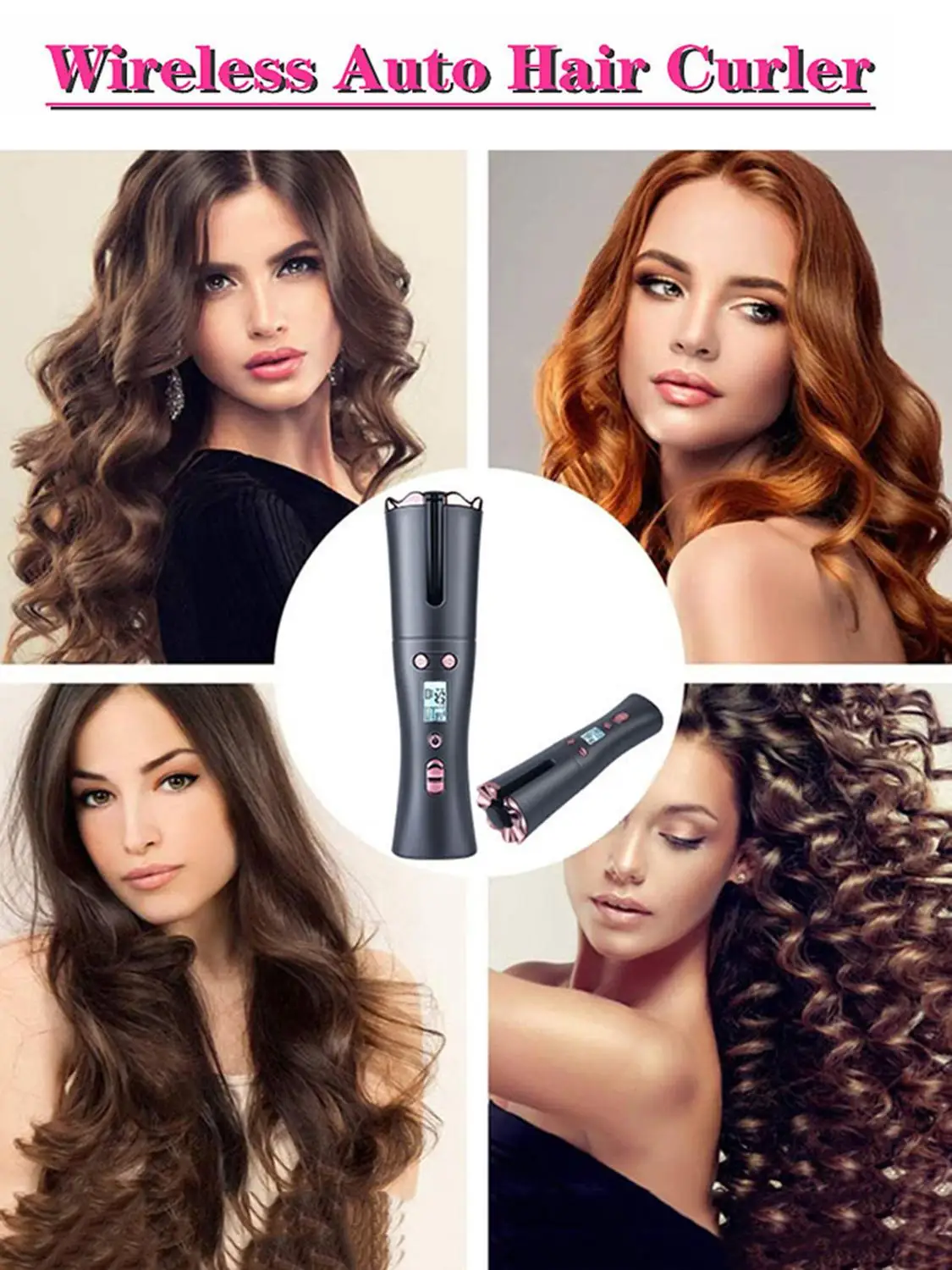 Multifunctional Auto-rotating Curling Iron Usb Rechargeable Electric Curling Iron Professional Hairdressing Tool
Multifunctional Auto-rotating Curling Iron Usb Rechargeable Electric Curling Iron Professional Hairdressing Tool
