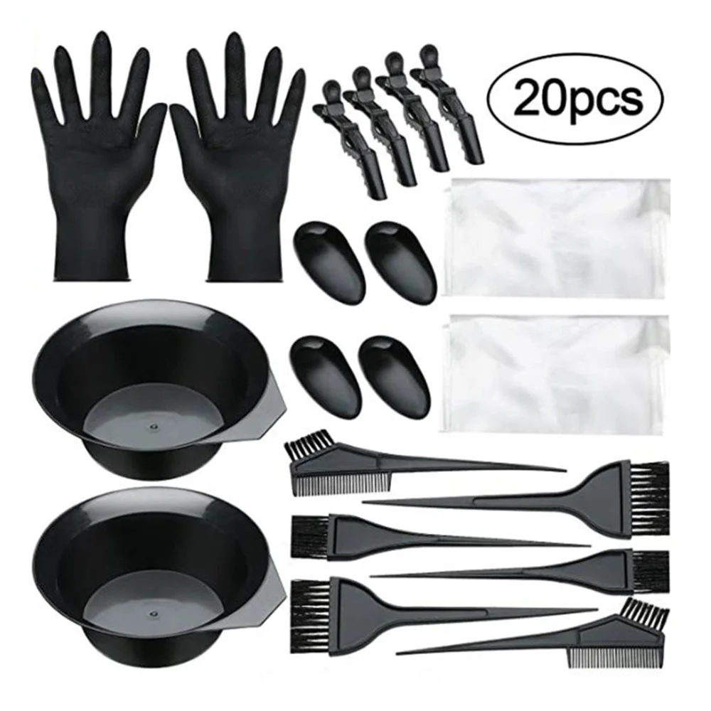 20pcs Barber Accessories Hair Dye Kit For Hair Coloring Brush Comb Diy Hairdressing Supplies Set Mixing Bowl
20pcs Barber Accessories Hair Dye Kit For Hair Coloring Brush Comb Diy Hairdressing Supplies Set Mixing Bowl