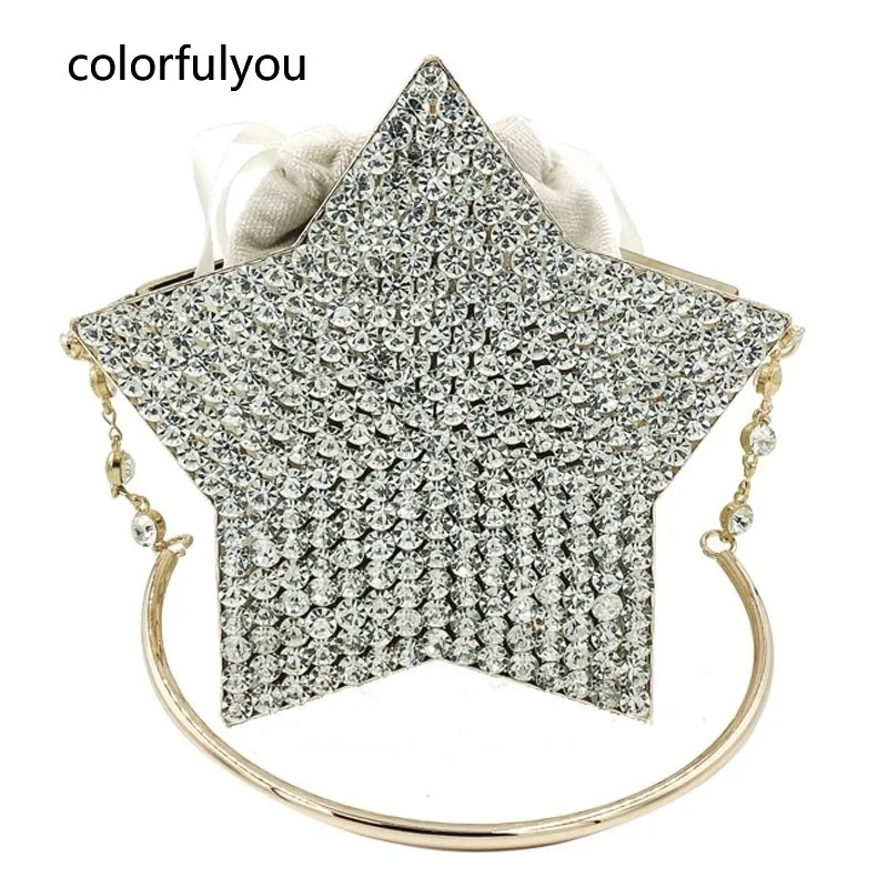 Luxury Handbag Diamond Star Design Evening Clutch Bag for Women Metal Hollow Out Wedding Totes Ladies Shiny Party Purses 2021
Luxury Handbag Diamond Star Design Evening Clutch Bag for Women Metal Hollow Out Wedding Totes Ladies Shiny Party Purses 2021