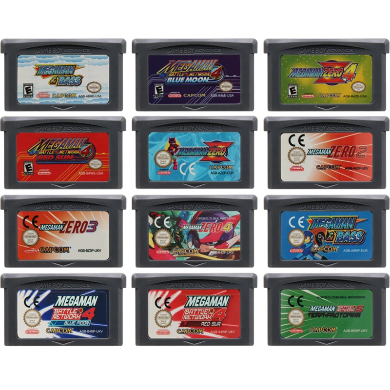 Video Game Cartridge 32 Bit Game Console Card for Nintendo GBA DS Mega Man Games Series
Video Game Cartridge 32 Bit Game Console Card for Nintendo GBA DS Mega Man Games Series