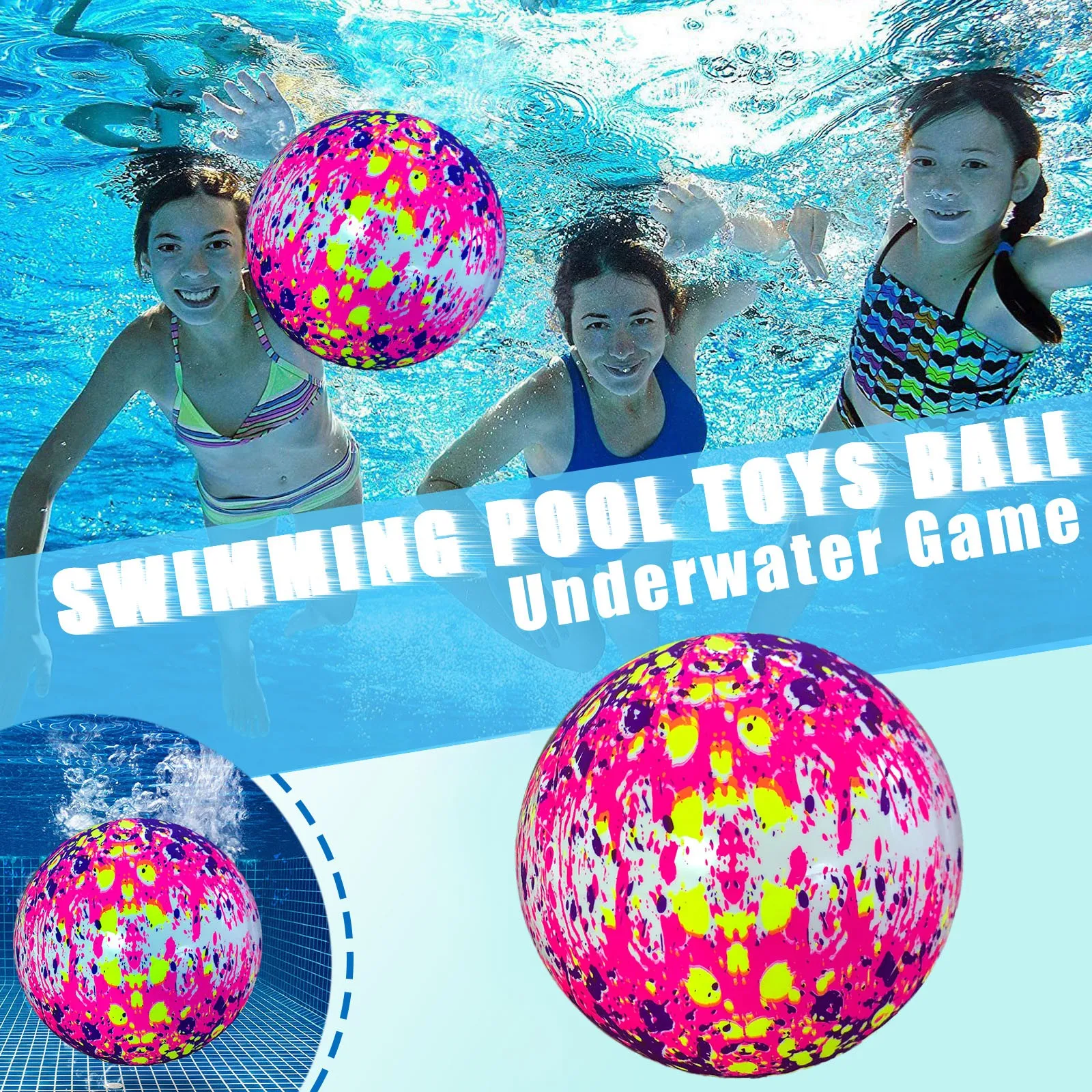 Floating Bouncing Ball Summer Swimming Pool Party Toy Child Adult Water Sports Ball Skips Water Pool Game Water Game Tool
Floating Bouncing Ball Summer Swimming Pool Party Toy Child Adult Water Sports Ball Skips Water Pool Game Water Game Tool