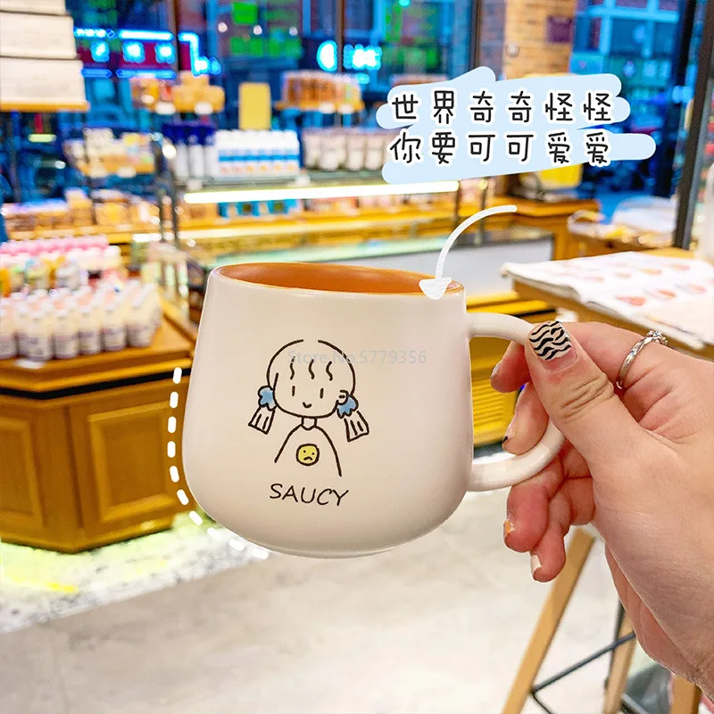 Fresh and Cute High Quality Ceramic Mug Cartoon Girl Home Coffee Milk Cup Office Water Cup Ceramic Cup Couple Cup
Fresh and Cute High Quality Ceramic Mug Cartoon Girl Home Coffee Milk Cup Office Water Cup Ceramic Cup Couple Cup
