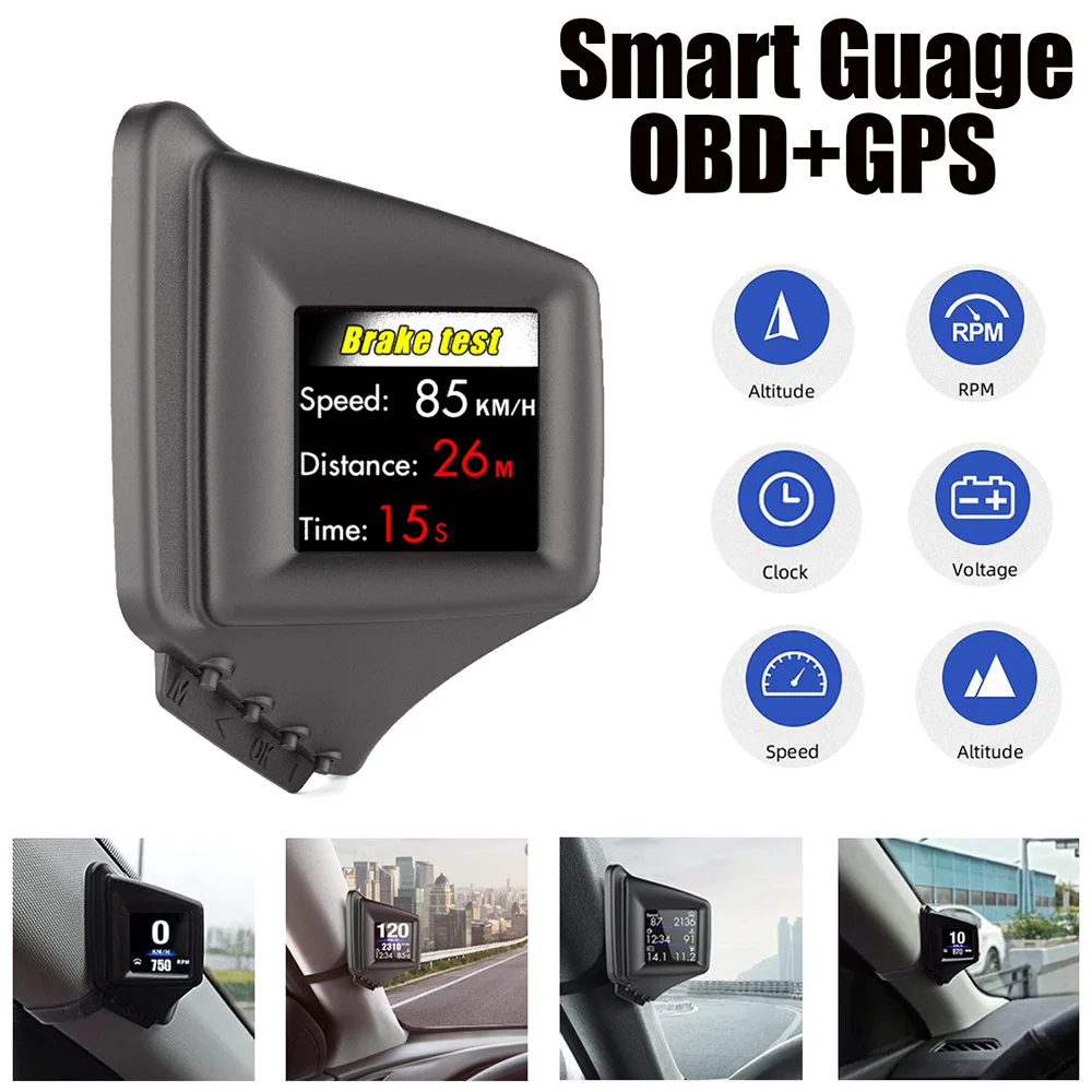 Умный датчик LAMJAD OBD + GPS с поворотным экраном на 270 градусов, обрезанная отделка A-Pillar или установка приборной панели, очистка кода неисправности, спидометр, CSV
Умный датчик LAMJAD OBD + GPS с поворотным экраном на 270 градусов, обрезанная отделка A-Pillar или установка приборной панели, очистка кода неисправности, спидометр, CSV