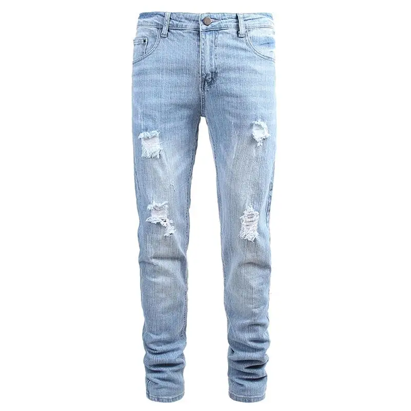 Мужские рваные джинсы стрейч, черные джинсы стрейч в уличном стиле
Мужские рваные джинсы стрейч, черные джинсы стрейч в уличном стиле