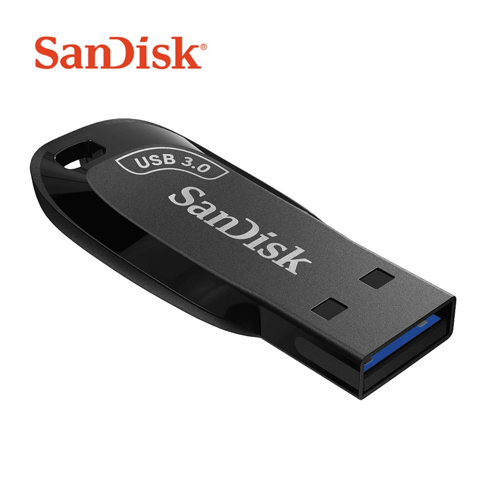 Двойной Флеш накопитель SanDisk USB 3 0 флэш CZ410 32 Гб 64 128 ГБ 256 флеш черный U диск мини 100%
