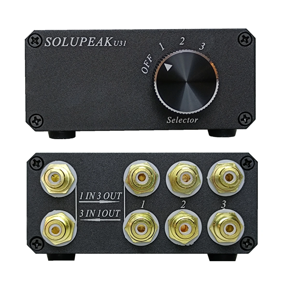 Выход SOLUPEAK U31 1(3) в 3(1) выход RCA стерео аудио источник переключатель сигналов