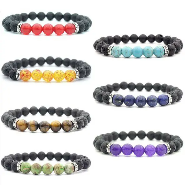 Chakra Bracelet Men Black Lava Healing Balance Beads Reiki Buddha Prayer Natural Stone Yoga Bracelets For Women
Chakra Bracelet Men Black Lava Healing Balance Beads Reiki Buddha Prayer Natural Stone Yoga Bracelets For Women