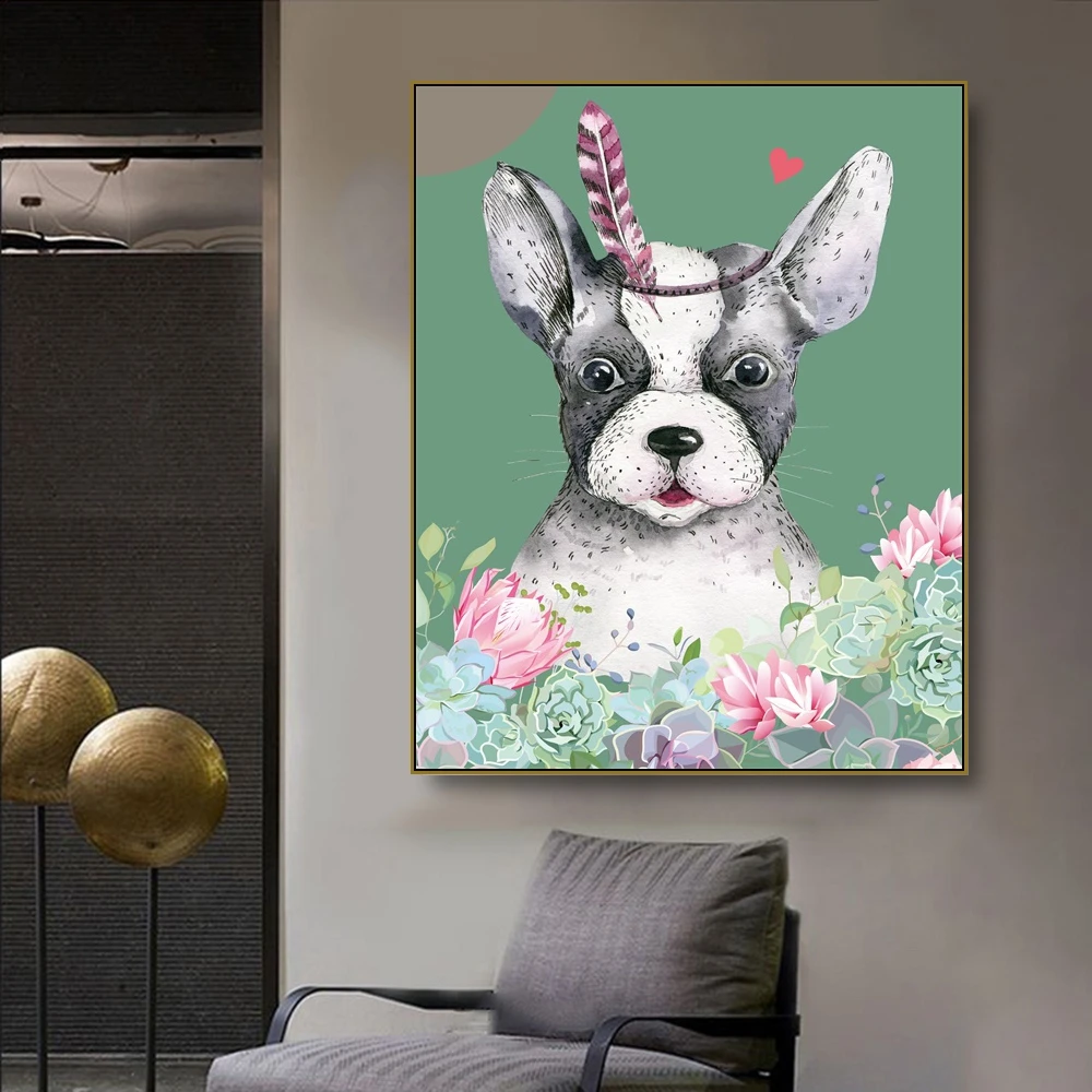 Laeacco Lovely Animals Canvas Painting Calligraphy Wall Art Wall Pictures Posters Print for Living Room Home Decor No Frame
Laeacco Lovely Animals Canvas Painting Calligraphy Wall Art Wall Pictures Posters Print for Living Room Home Decor No Frame