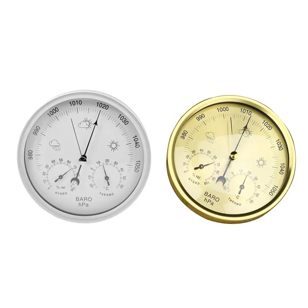 3 In 1 Indoor And Outdoor Humidity Tester Weather Forecaster Marine Air Pressure Gauge Thermometer Hygrometer Barometer
3 In 1 Indoor And Outdoor Humidity Tester Weather Forecaster Marine Air Pressure Gauge Thermometer Hygrometer Barometer