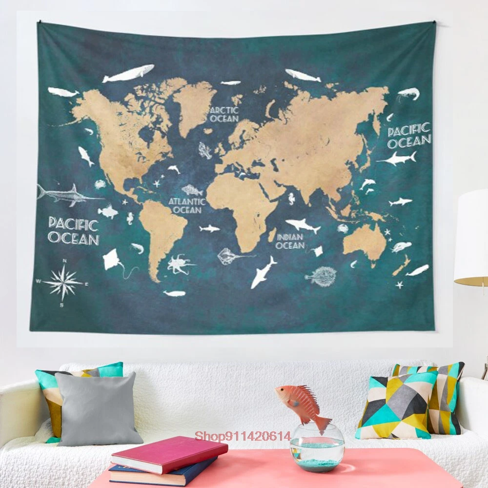 Oceans Life World Map blue map worldmap tapestry Coverlet Curtain Blanket Bedding Sheet Towel Throw Window Curtain Tapestries
Oceans Life World Map blue map worldmap tapestry Coverlet Curtain Blanket Bedding Sheet Towel Throw Window Curtain Tapestries