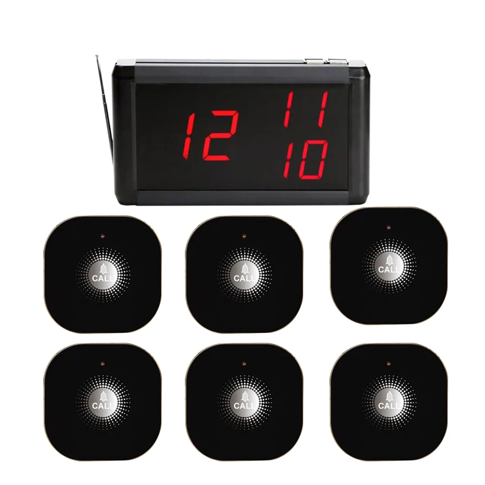 Wireless Calling System 1 Host Receiver Display + 6 USB Touch Buttons Transmitter Buzzer For Restaurante Table Service
Wireless Calling System 1 Host Receiver Display + 6 USB Touch Buttons Transmitter Buzzer For Restaurante Table Service