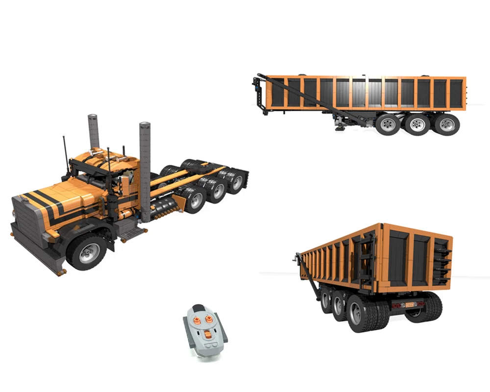 Legoins технологии MOC-4533 конечная часть транспорта к экрану благодаря разгрузки прицепа может быть снят с дистанционным управлением и сборная ...
Legoins технологии MOC-4533 конечная часть транспорта к экрану благодаря разгрузки прицепа может быть снят с дистанционным управлением и сборная ...