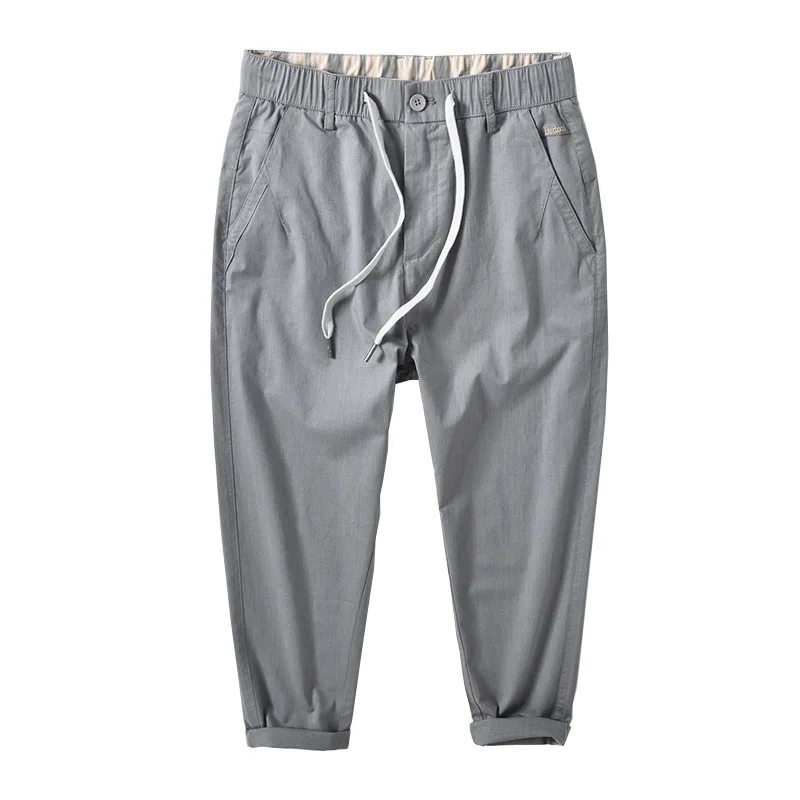 Summer Fashion Men Elastic Waist Basic Design Japan Harajuku Ankle Length Thin Taper Trouser Simple Embroidery Casual Pants Male
Summer Fashion Men Elastic Waist Basic Design Japan Harajuku Ankle Length Thin Taper Trouser Simple Embroidery Casual Pants Male