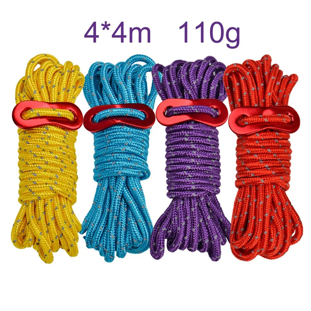 4Pc 4m Guy Rope Reflective Cord Lines Outdoor Camping Tent Guy Rope Night Safety Reflective Rope With Runners Tent Camping Guide
4Pc 4m Guy Rope Reflective Cord Lines Outdoor Camping Tent Guy Rope Night Safety Reflective Rope With Runners Tent Camping Guide
