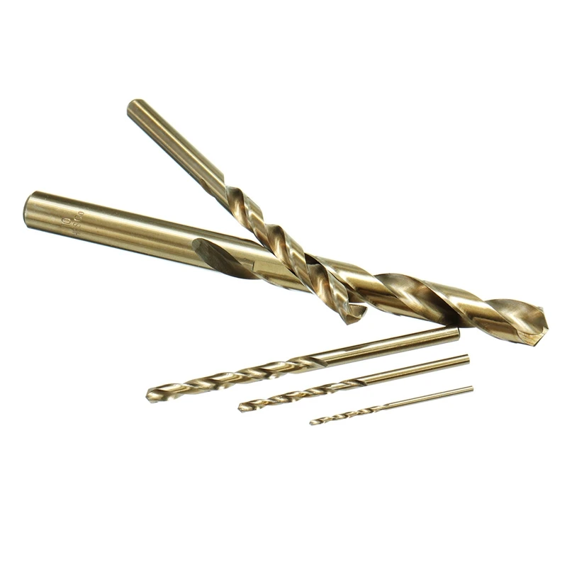 Doersupp 15pcs/set 1.5-10mm HSS-CO M35 Cobalt Twist Drill Bit 40-133mm Length Wood Metal Drilling Electric Drill Power Tools
Doersupp 15pcs/set 1.5-10mm HSS-CO M35 Cobalt Twist Drill Bit 40-133mm Length Wood Metal Drilling Electric Drill Power Tools
