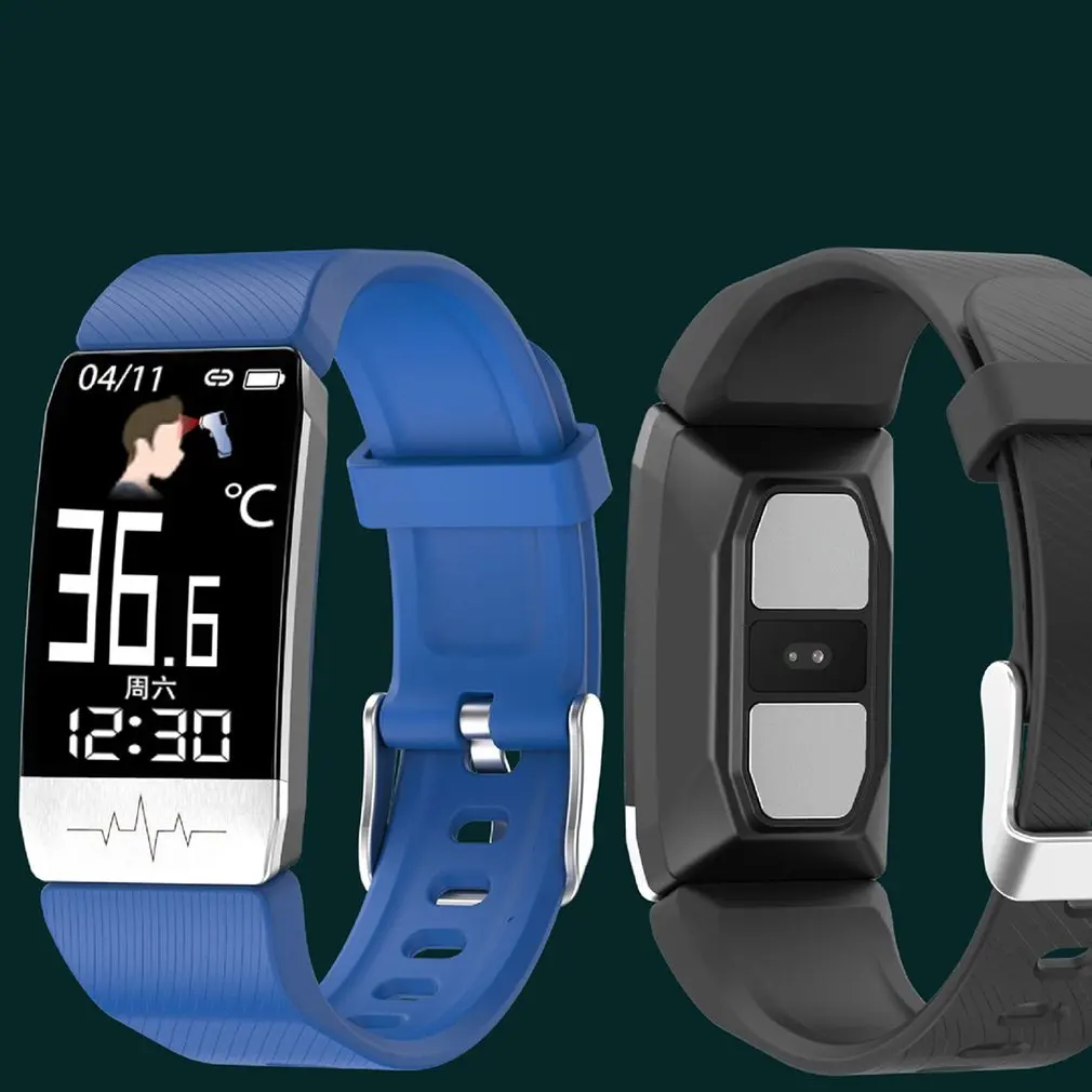 T1S Smart Bracelet Tempurature Heart Rate Monitor Real-time Sleeping Detectors Fitness Sport Watches
T1S Smart Bracelet Tempurature Heart Rate Monitor Real-time Sleeping Detectors Fitness Sport Watches
