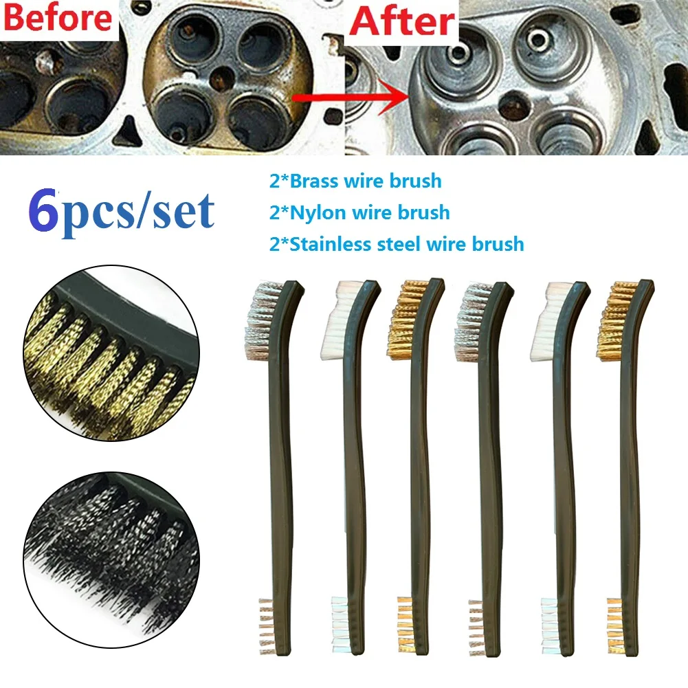 7pc WIRE BRUSH SET Small Long Steel Brass Nylon Metal Rust Paint Remover Cleaner Nylon Hook Wire Brushes
7pc WIRE BRUSH SET Small Long Steel Brass Nylon Metal Rust Paint Remover Cleaner Nylon Hook Wire Brushes