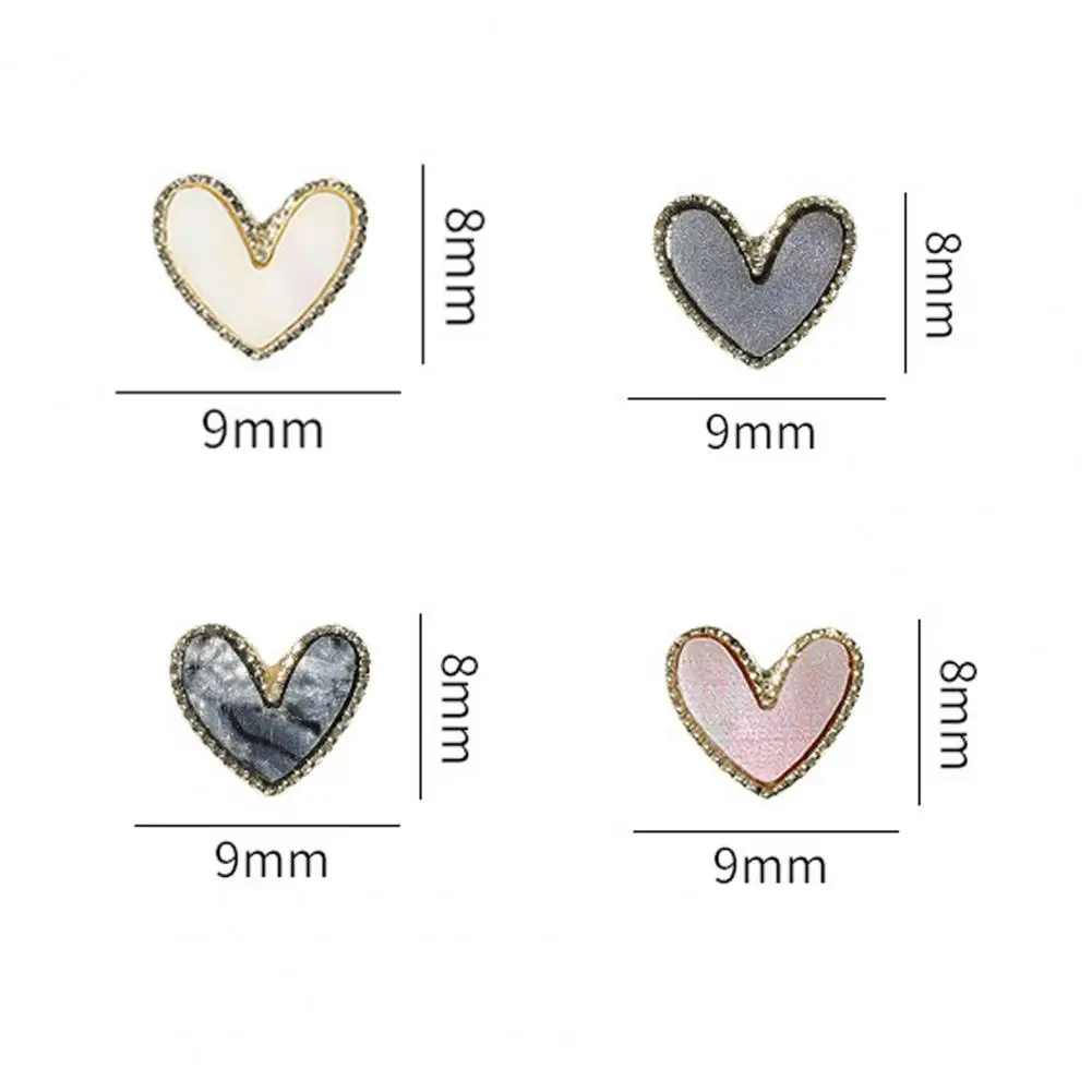 Nail Decoration Anti-drop Novelty Heart-shaped Eye-catching Manicure Pendants for Nail Salon
Nail Decoration Anti-drop Novelty Heart-shaped Eye-catching Manicure Pendants for Nail Salon