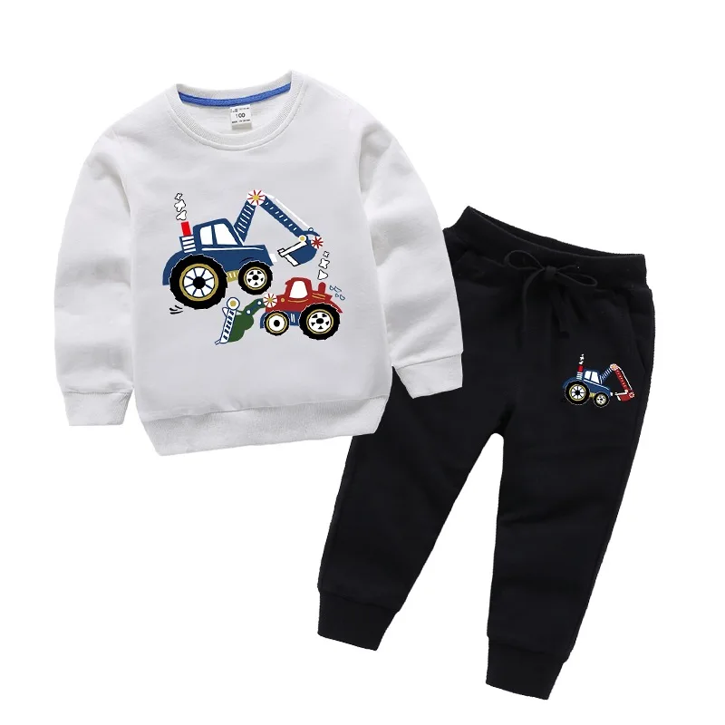 Autumn Girls Clothing Outfit Excavator Print Boys Clothes Two Piece Children Clothing Boy Long Sleeve T Shirts Sweatshirt Pants
Autumn Girls Clothing Outfit Excavator Print Boys Clothes Two Piece Children Clothing Boy Long Sleeve T Shirts Sweatshirt Pants