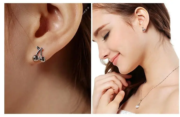 925 Sterling Silver Cherry Stud Earring For Women Kids Wedding Gift Ear Pierced Earrings Fashion Jewelry eh814
925 Sterling Silver Cherry Stud Earring For Women Kids Wedding Gift Ear Pierced Earrings Fashion Jewelry eh814