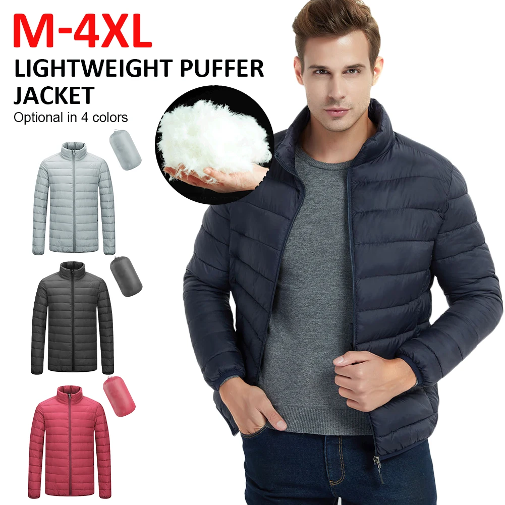 Men's Ultrathin Down Jacket Packable Winter Warm Zip Puffer Jacket Lightweight Down Cotton Slim Coat for Travel Outdoor Hiking
Men's Ultrathin Down Jacket Packable Winter Warm Zip Puffer Jacket Lightweight Down Cotton Slim Coat for Travel Outdoor Hiking