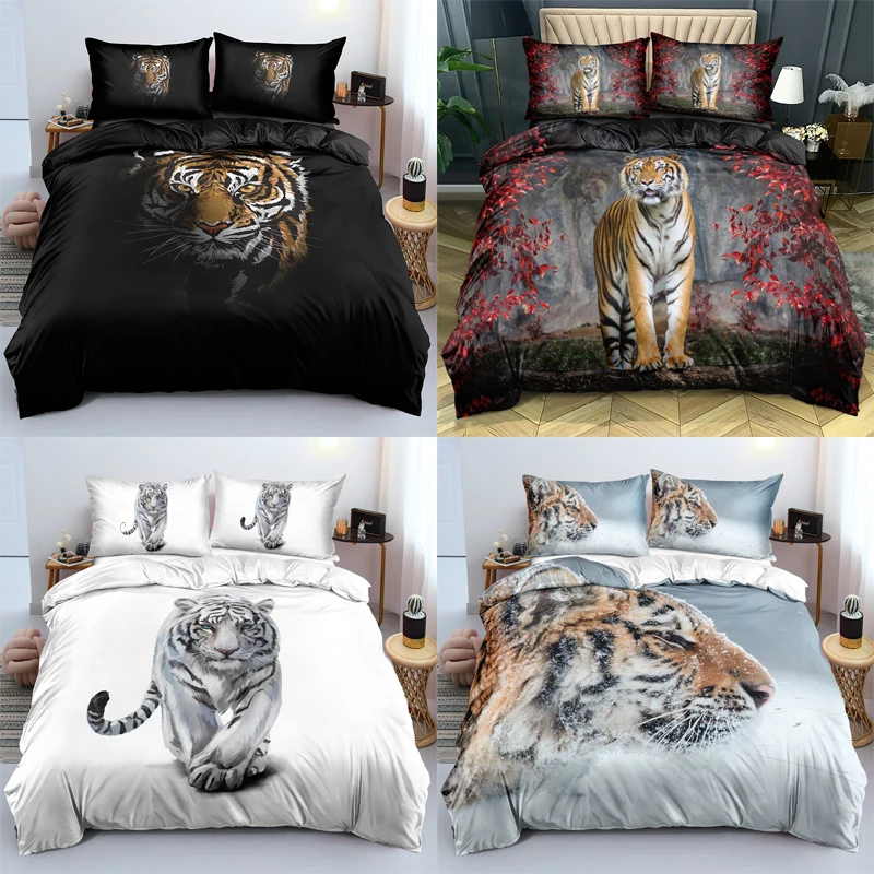 Animal Tiger Bedding Set Custom Design Animal Duvet Cover Sets Bed Linen Pillow Cases Full King Queen Super King Twin Size
Animal Tiger Bedding Set Custom Design Animal Duvet Cover Sets Bed Linen Pillow Cases Full King Queen Super King Twin Size