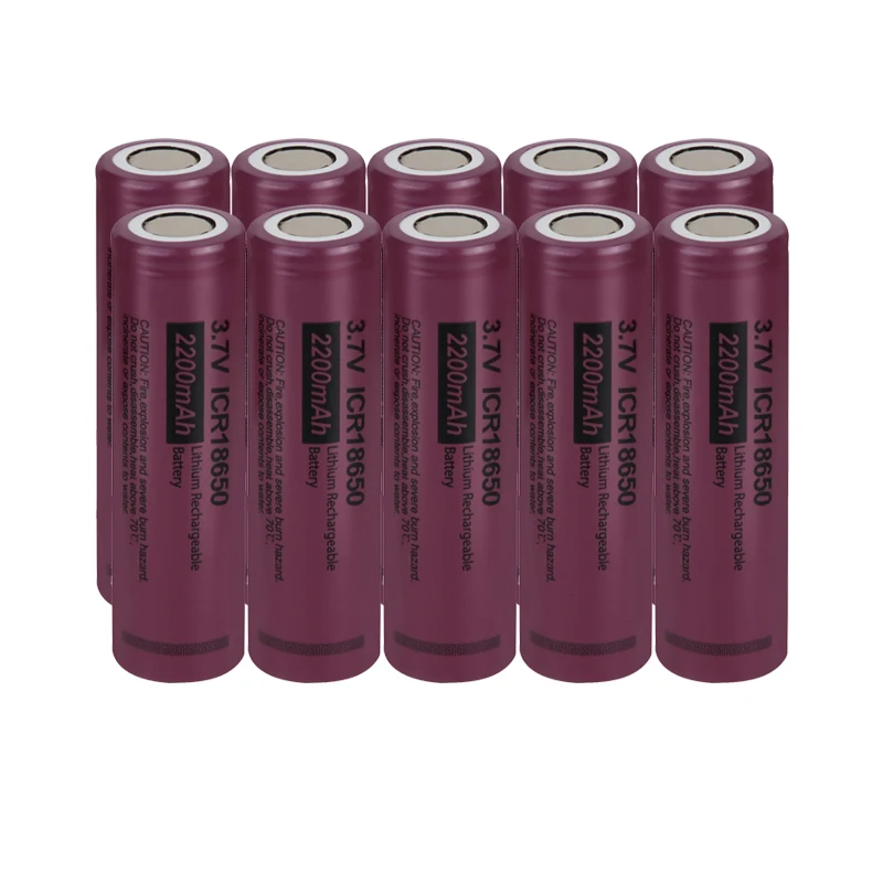 10PC 18650 Battery Rechargeable Battery 3.7V 18650 2200mAh Capacity Li-ion Rechargeable Battery For Flashlight Torch Battery
10PC 18650 Battery Rechargeable Battery 3.7V 18650 2200mAh Capacity Li-ion Rechargeable Battery For Flashlight Torch Battery