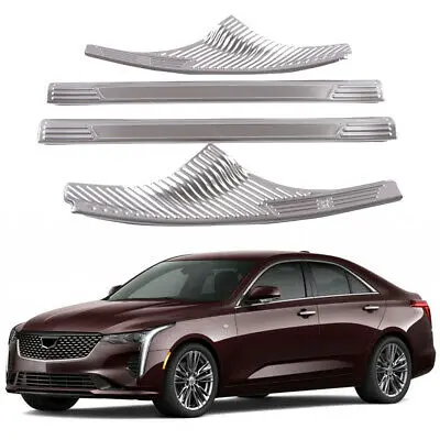 Steel Accessories Matte Inner Door Sill Scuff Plate 4pcs For Cadillac CT4 2020
Steel Accessories Matte Inner Door Sill Scuff Plate 4pcs For Cadillac CT4 2020