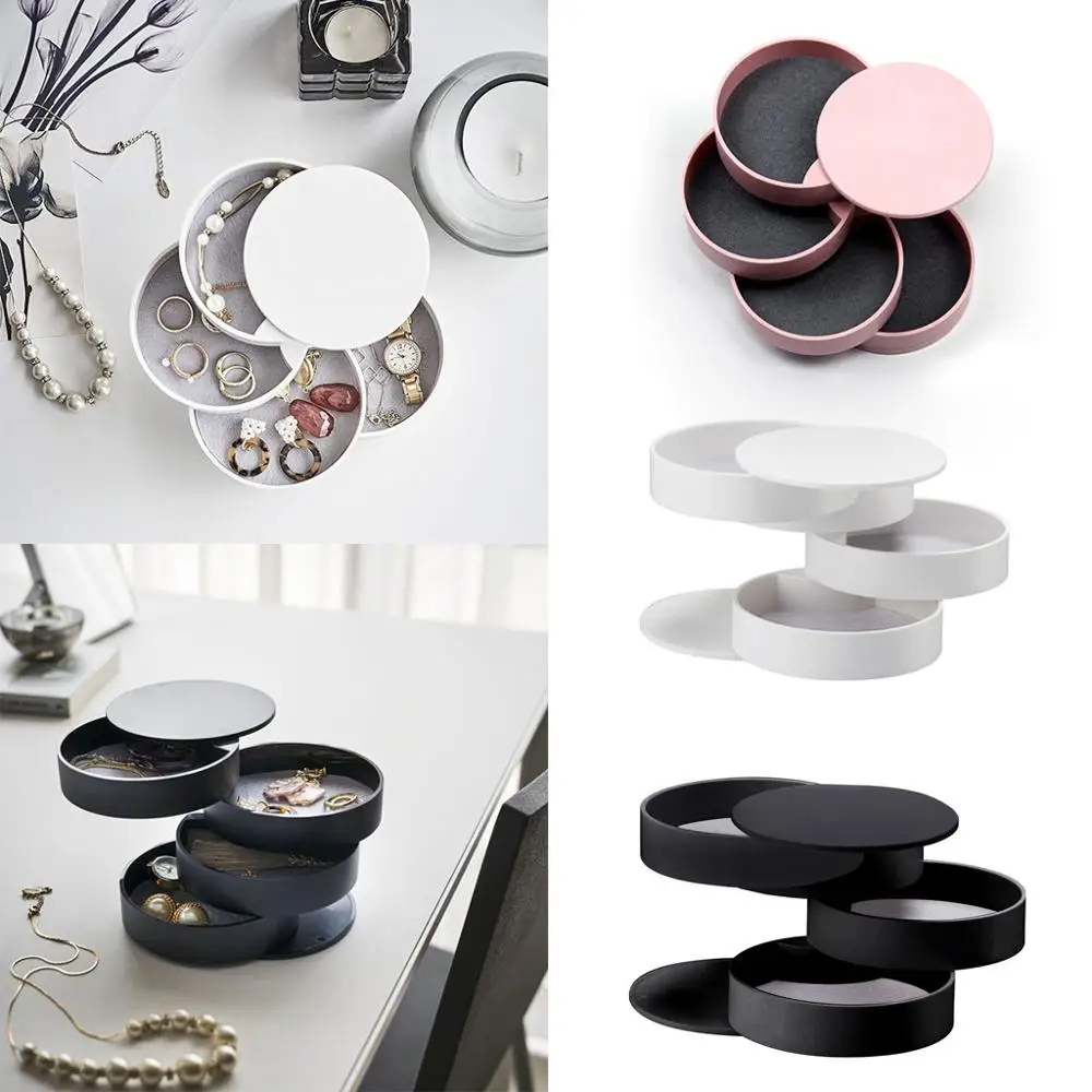 Women Simple 4-Layer Rotatable Jewelry Storage Box Accessory Makeup Organizer Container Desktop Sundries Makeup Storage Box
Women Simple 4-Layer Rotatable Jewelry Storage Box Accessory Makeup Organizer Container Desktop Sundries Makeup Storage Box