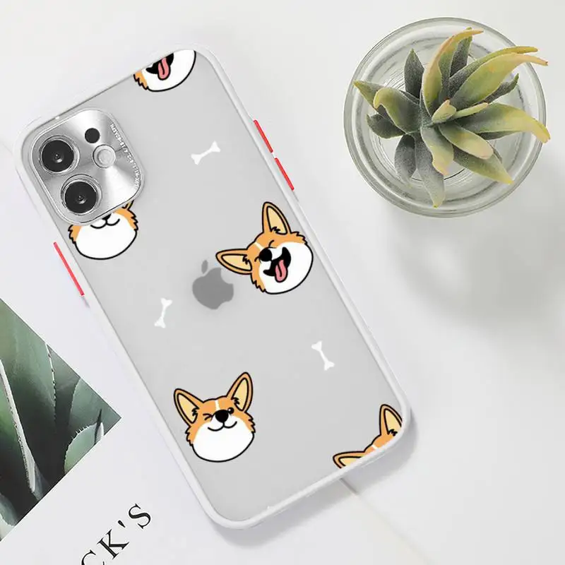 Corgi Phone Case Clear matte transparent For white iPhone 7 8 x xs xr 11 12 pro plus max mini Funda
Corgi Phone Case Clear matte transparent For white iPhone 7 8 x xs xr 11 12 pro plus max mini Funda