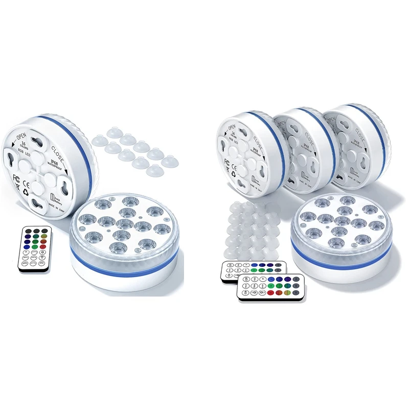 Submersible Led Lights, 16 Colors Underwater Pond Lights Pool Lights with Remote, Waterproof Magnetic Shower
Submersible Led Lights, 16 Colors Underwater Pond Lights Pool Lights with Remote, Waterproof Magnetic Shower