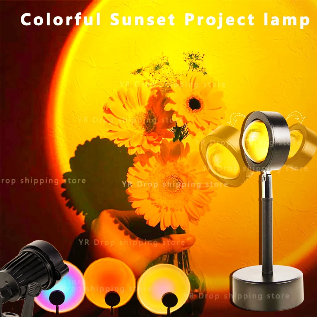 USB Sunset Red Lamp Rainbow Floor Projector Night Light Table Lamp Home Coffe Shop Photograph Background Wall Decor Sunset Light
USB Sunset Red Lamp Rainbow Floor Projector Night Light Table Lamp Home Coffe Shop Photograph Background Wall Decor Sunset Light
